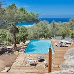 فيلة Bodri, Maison En Pierre Avec Vue Et Piscine Chauffee