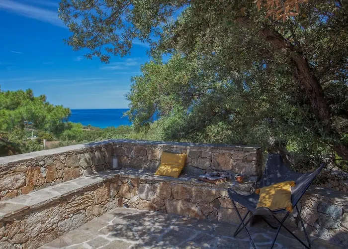 Bodri, Maison En Pierre Avec Vue Et Piscine Chauffee LʼÎle-Rousse