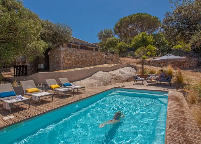 别墅 Bodri, Maison En Pierre Avec Vue Et Piscine Chauffee *